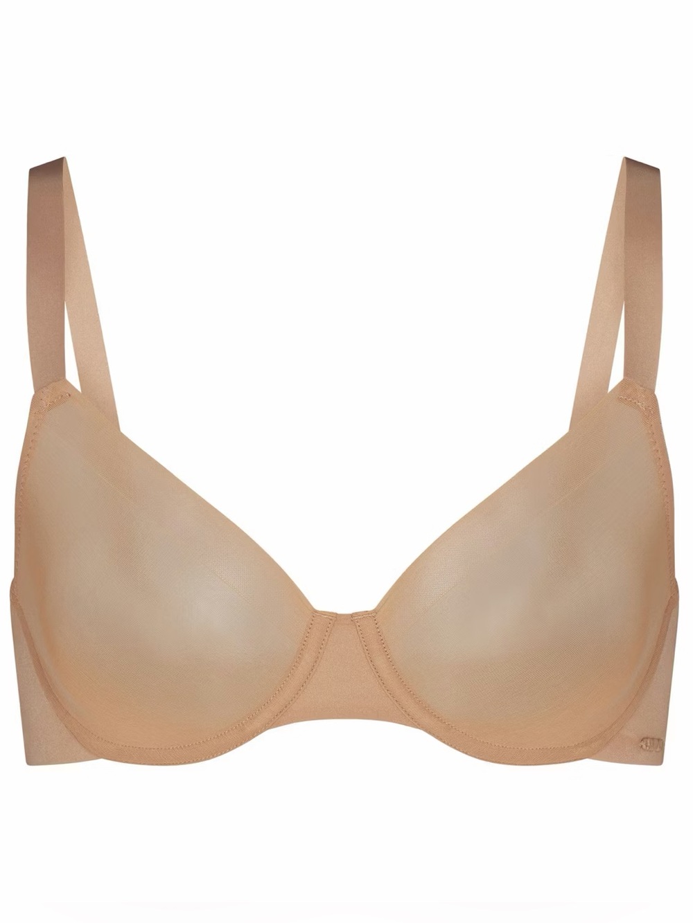 Skims NO SHOW UNLINED DEMI BRA NWT Color CLAY Size  34 DD